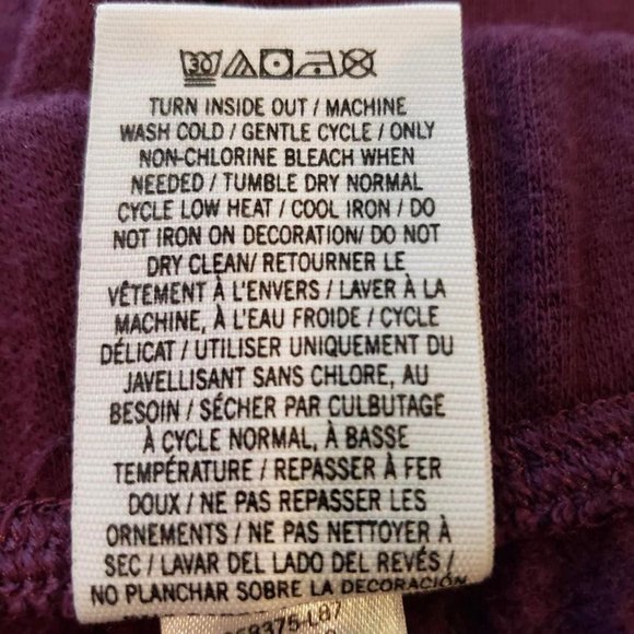 Pink Victoria's Secret Woman's Sz M Sweat Pants Burgundy drawstring stretch - Picture 7 of 8